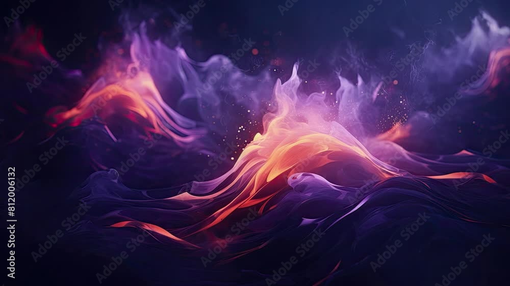 Abstract swirls and waves of ultraviolet light against a dark backdrop, creating a mesmerizing and otherworldly effect. Abstract swirls and waves of ultraviolet light against a dark backdrop, creating a mesmerizing and otherworldly effect.