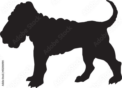 Dogs Silhouettes. walk, training, men, human, exhibition, owner, figure, display, groups, contour, people, lifestyle, outdoors, leash, fun, sitting, friendly, dachshund, domestic, character, illustrat