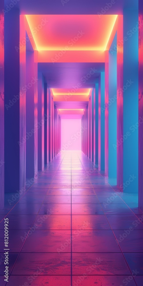Retro Futurism Sci Fi Corridor Retro Futurism Sci Fi Corridor