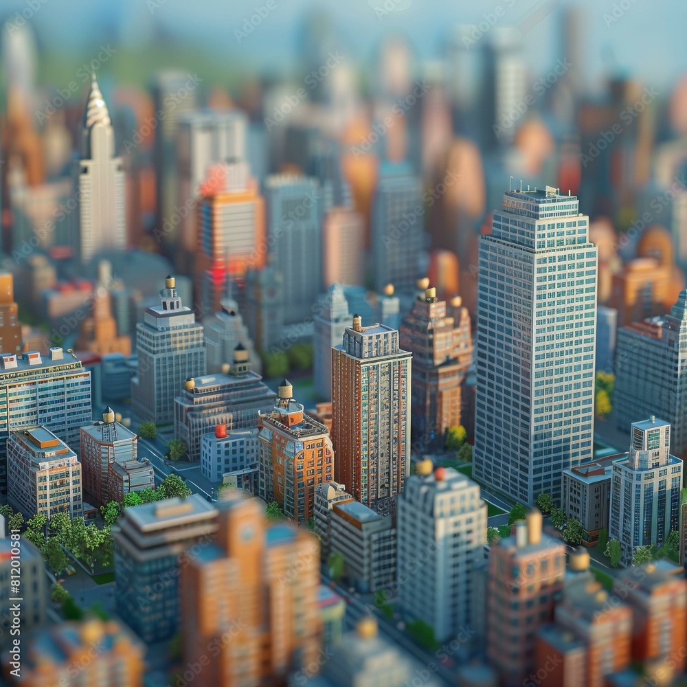 Obraz premium Small City Model