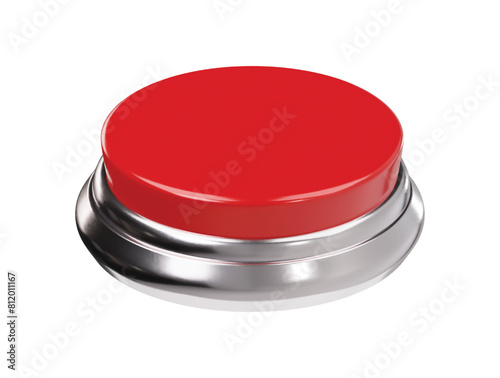 Button icon 3d render illustration