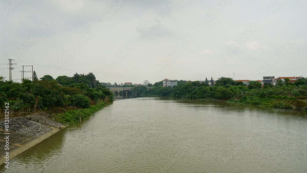 the river in the city