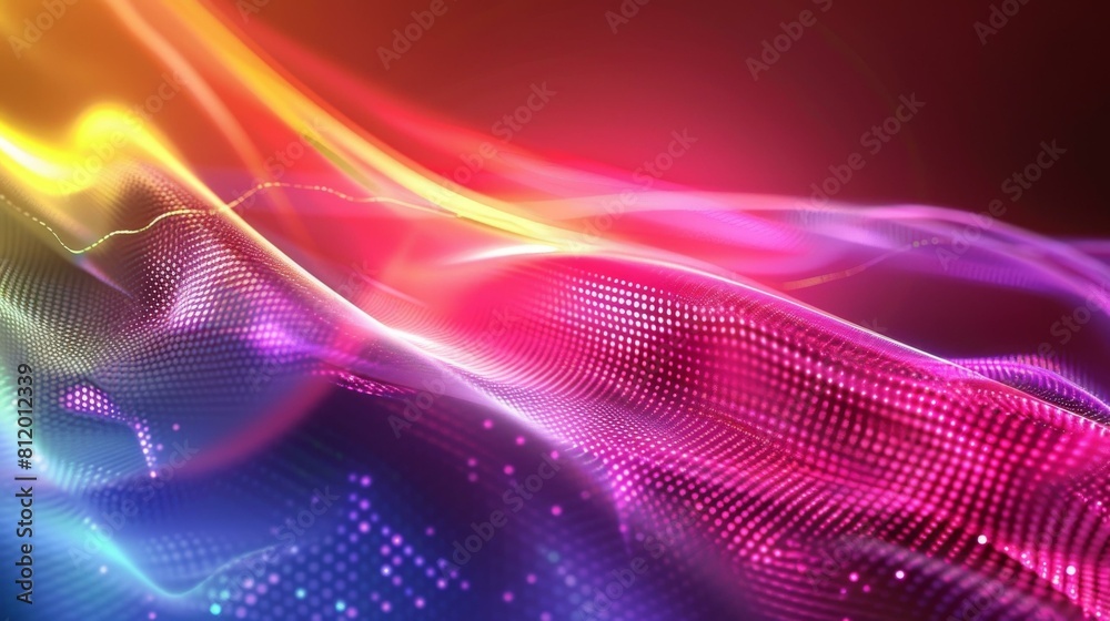 Colorful abstract background with flowing light Colorful abstract background with flowing light