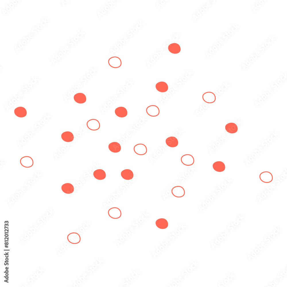 Abstract Dotted Organic Shape