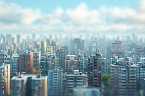 Small City with Tall Buildings during Daytime