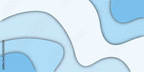 Abstract blue paper cut wavy shapes layers on white background. Vector background with yellow honey or melting caramel syrup. Flow of sweet sticky liquid. Cheese flat cartoon design. eps 10