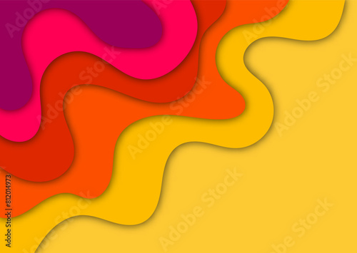 3D abstract background with paper cut out figures. Vector layout design for business presentations, flyers, posters and invitations. eps 10