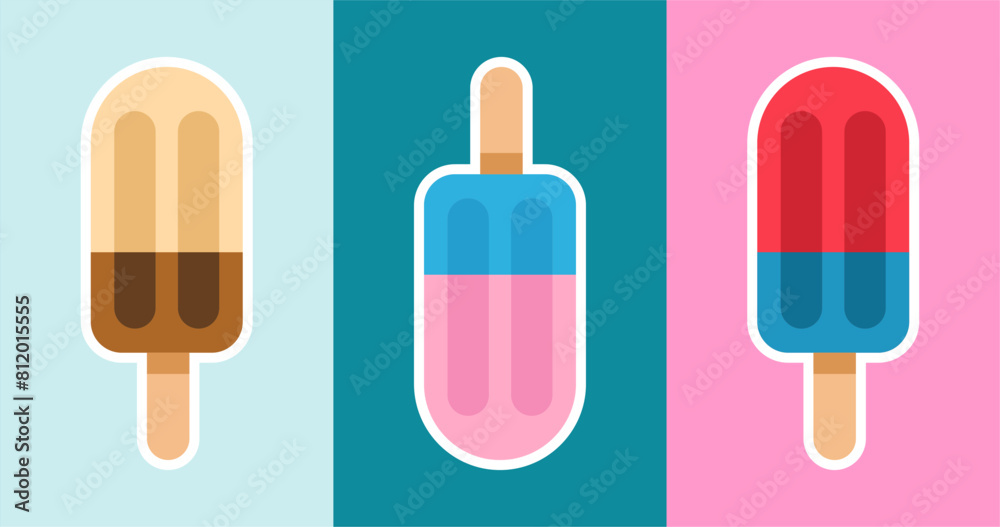 Ice cream seamless pattern. Ice cream background. summer background Illustration.