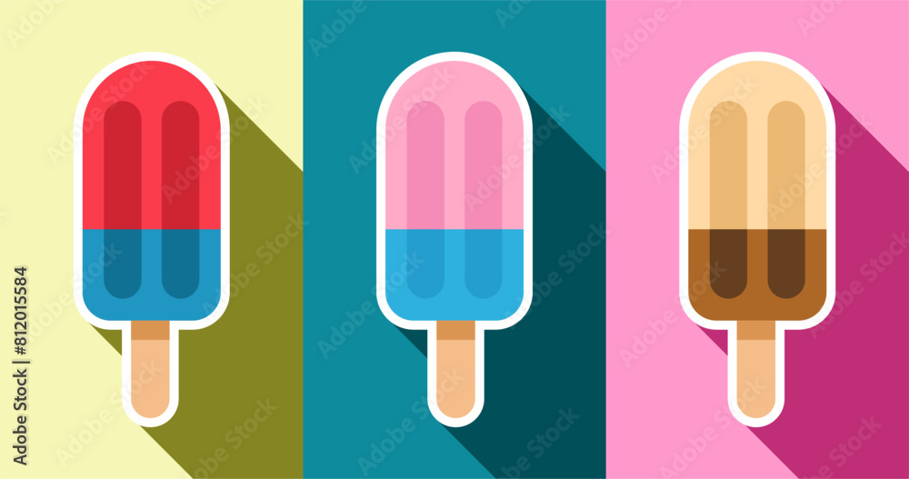 Ice cream seamless pattern. Ice cream background. summer background Illustration.