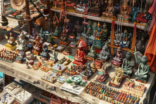 Various items displayed on a wooden table, versatile for multiple uses