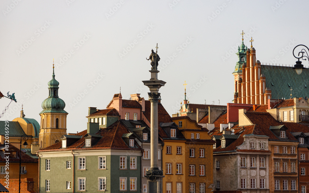 Obraz premium Sigismund's Column, Warsaw, Poland