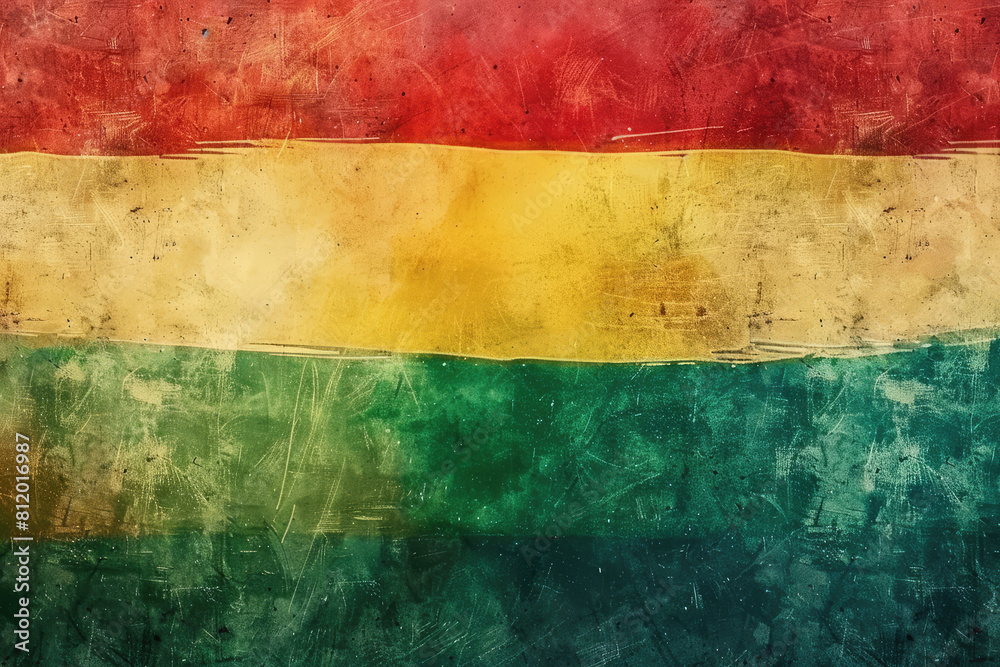 background gradient in the colours of rastafarian flag, red green yellow