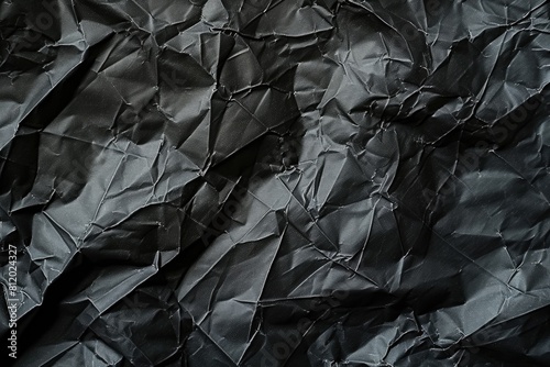 Detailed close up of black paper, suitable for graphic design projects