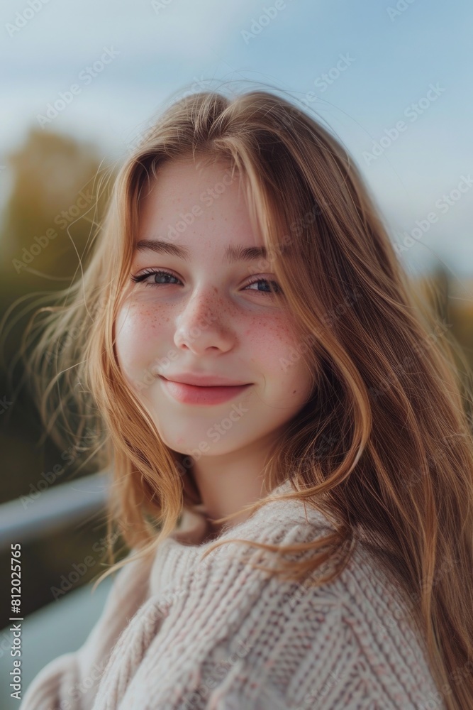 Close up of a person with long hair. Perfect for beauty and fashion concepts Close up of a person with long hair. Perfect for beauty and fashion concepts