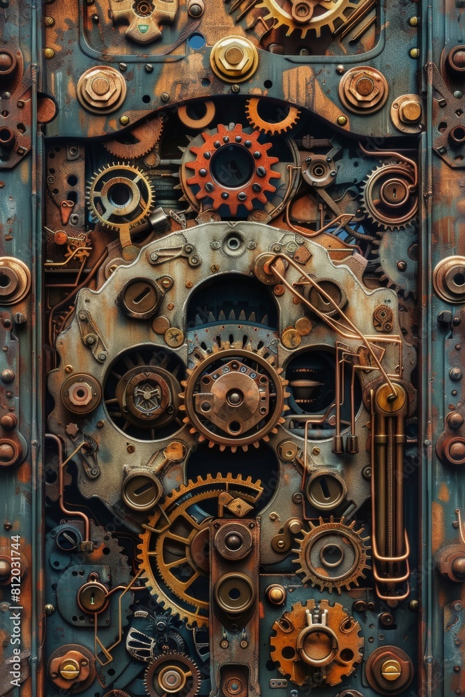An intricate, clockwork-inspired lock mechanism, interlocking gears and coded symbols representing the complexities of encryption, photorealistic An intricate, clockwork-inspired lock mechanism, interlocking gears and coded symbols representing the complexities of encryption, photorealistic