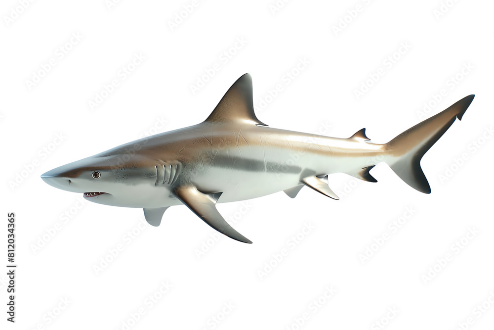 shark isolated on white transparent background