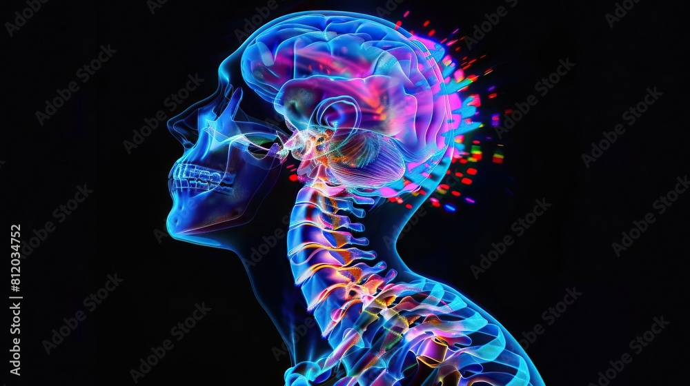 An artistic interpretation of an office worker s joint Xray An artistic interpretation of an office worker s joint Xray
