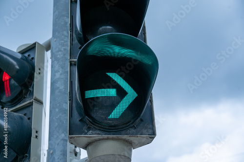 Grüne Ampel rechts abbiegen