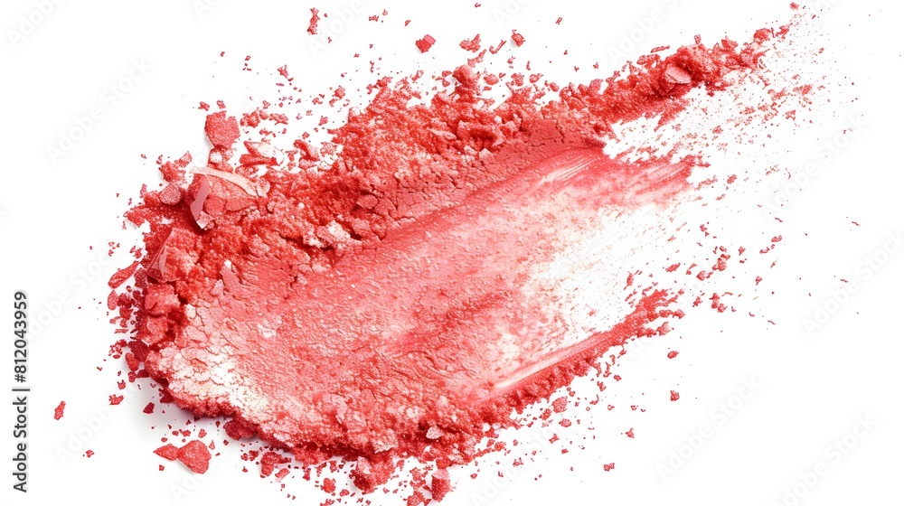 Coral Pink paste on a pure white background, radiating warmth and charm.