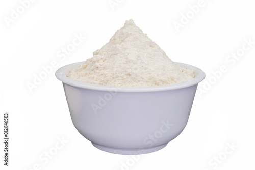 creamer in a white bowl isolated transparent photo