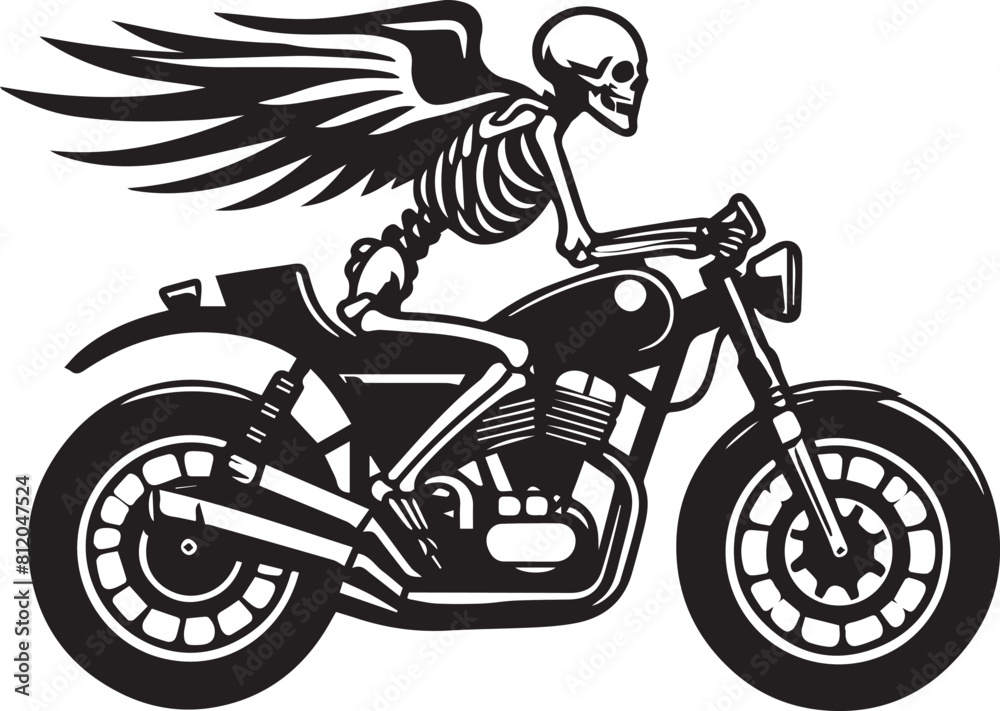 Fototapeta premium Human skeleton collection illustration, drawing, engraving, ink, line art, vector