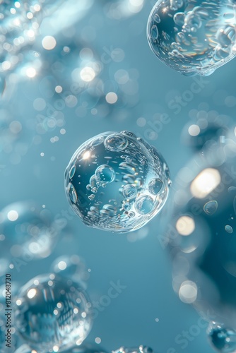 Bubbles and bubbles in the water wallpaper.