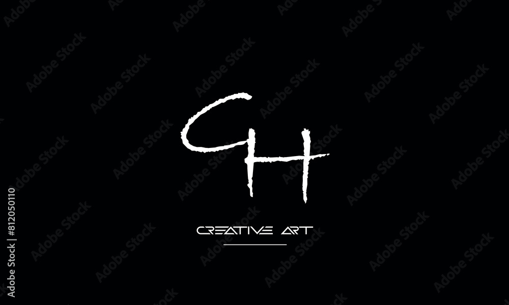 GH, HG, G, H abstract letters logo monogram GH, HG, G, H abstract letters logo monogram
