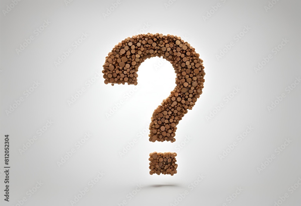 Naklejka premium Question mark sign isolated on white background