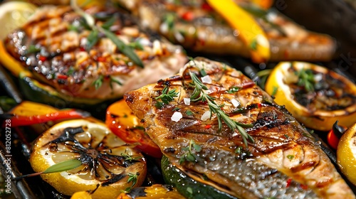 Barbecued sea bream with grilled vegetables brazilian grilled lamb chops