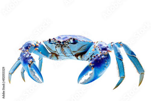 blue crab isolated on white transparent background