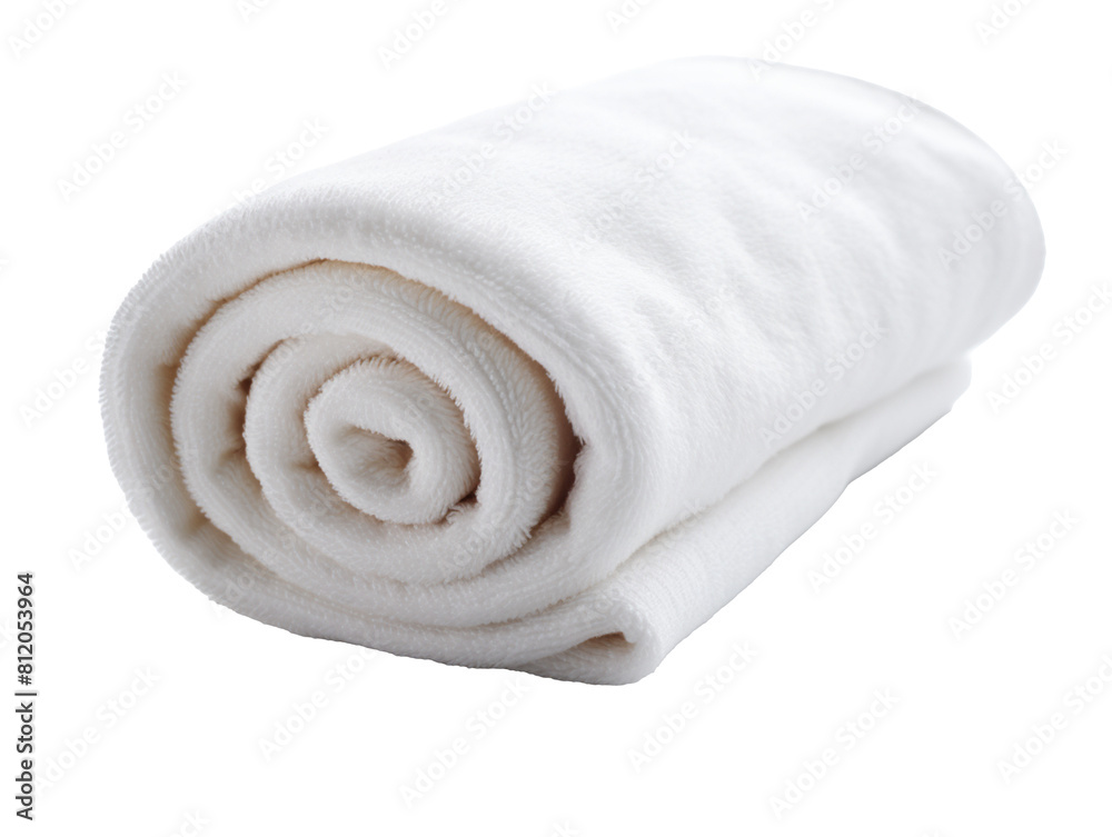 Rolled Towel isolated on transparent background