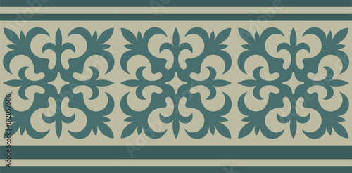 Безымянный-1Strip of plant patterns. Ethno style. Kazakh ornaments. Horizontal patterned design. Traditional patterns of Kazakhs. Ancient Turkic ornaments. Traditions of Kazakhstan. Decorative art of 