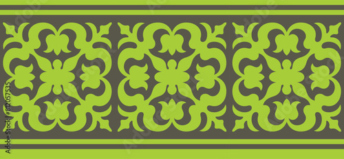 Безымянный-1Strip of plant patterns. Ethno style. Kazakh ornaments. Horizontal patterned design. Traditional patterns of Kazakhs. Ancient Turkic ornaments. Traditions of Kazakhstan. Decorative art of 