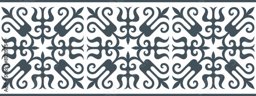 Безымянный-1Strip of plant patterns. Ethno style. Kazakh ornaments. Horizontal patterned design. Traditional patterns of Kazakhs. Ancient Turkic ornaments. Traditions of Kazakhstan. Decorative art of 