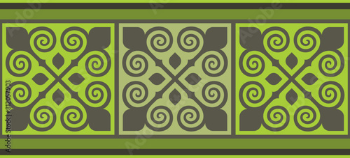 Безымянный-1Strip of plant patterns. Ethno style. Kazakh ornaments. Horizontal patterned design. Traditional patterns of Kazakhs. Ancient Turkic ornaments. Traditions of Kazakhstan. Decorative art of 