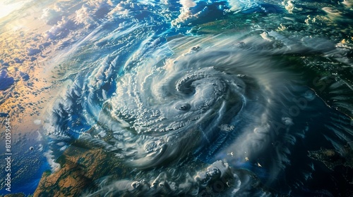 地球規模の超巨大台風