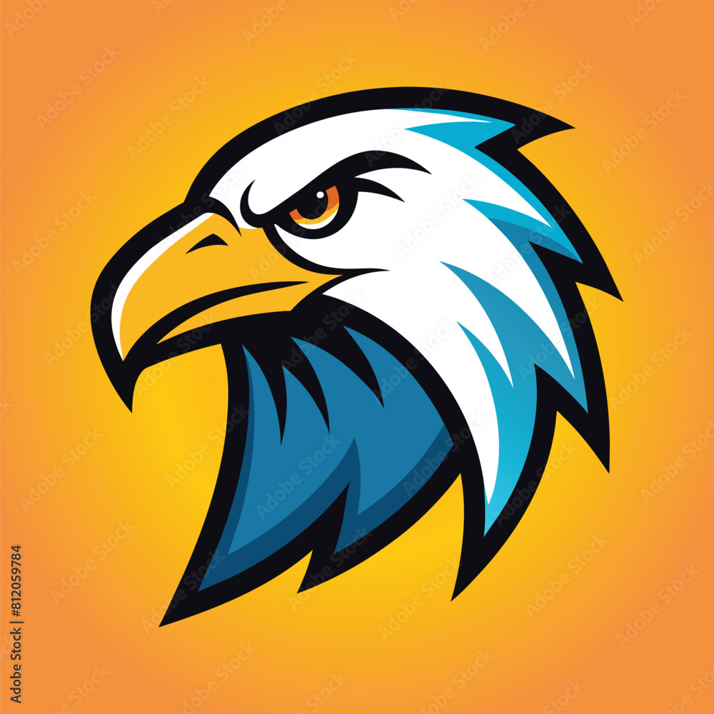 Fototapeta premium Eagle mascot logo eagle vector illustration