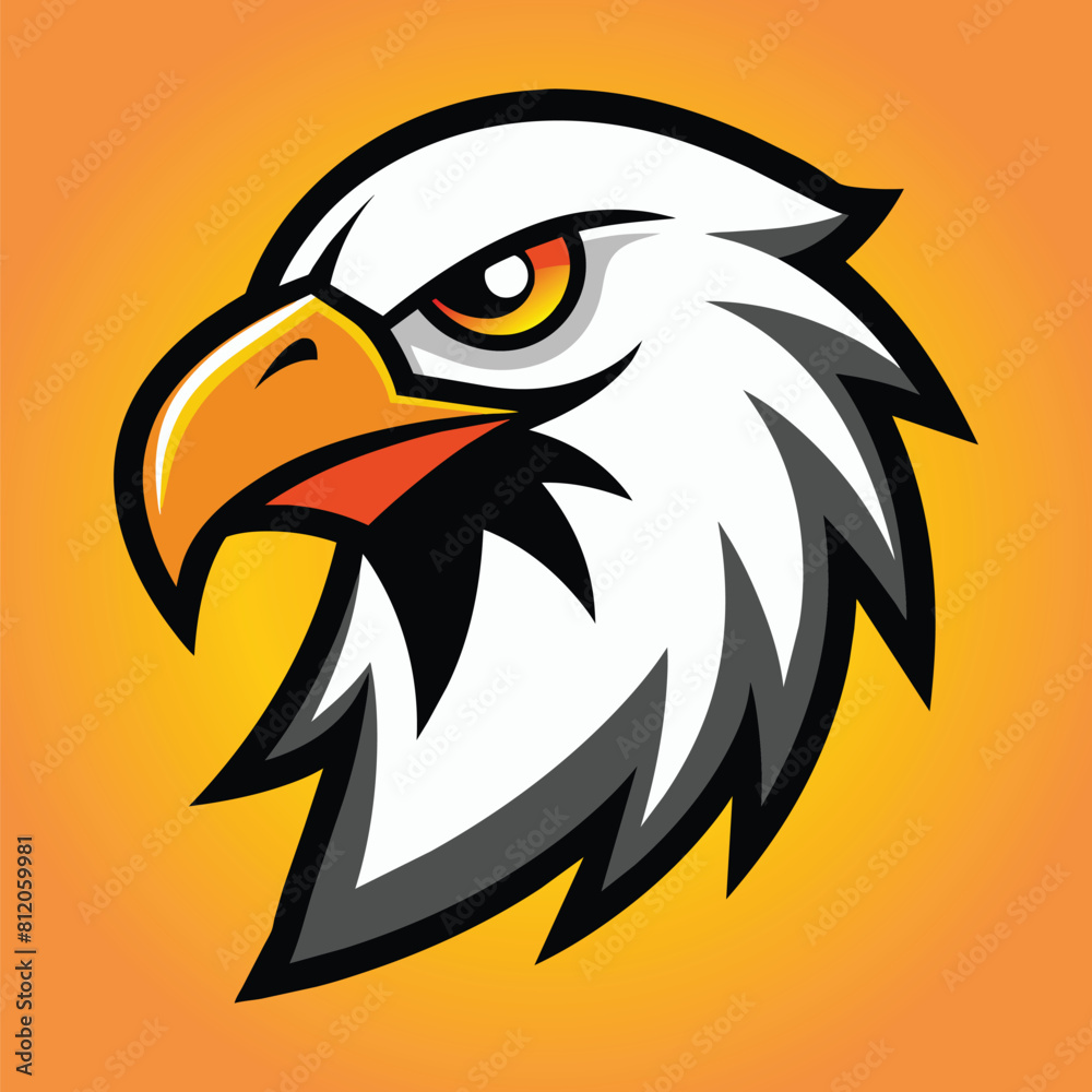 Obraz premium Eagle mascot logo eagle vector illustration