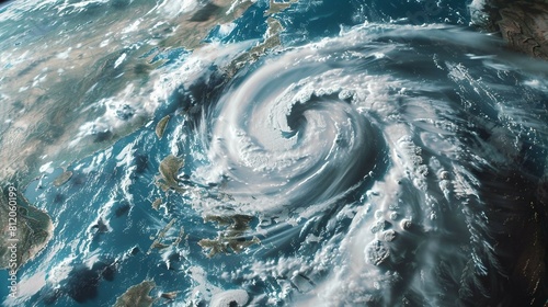 地球規模の超巨大台風 photo