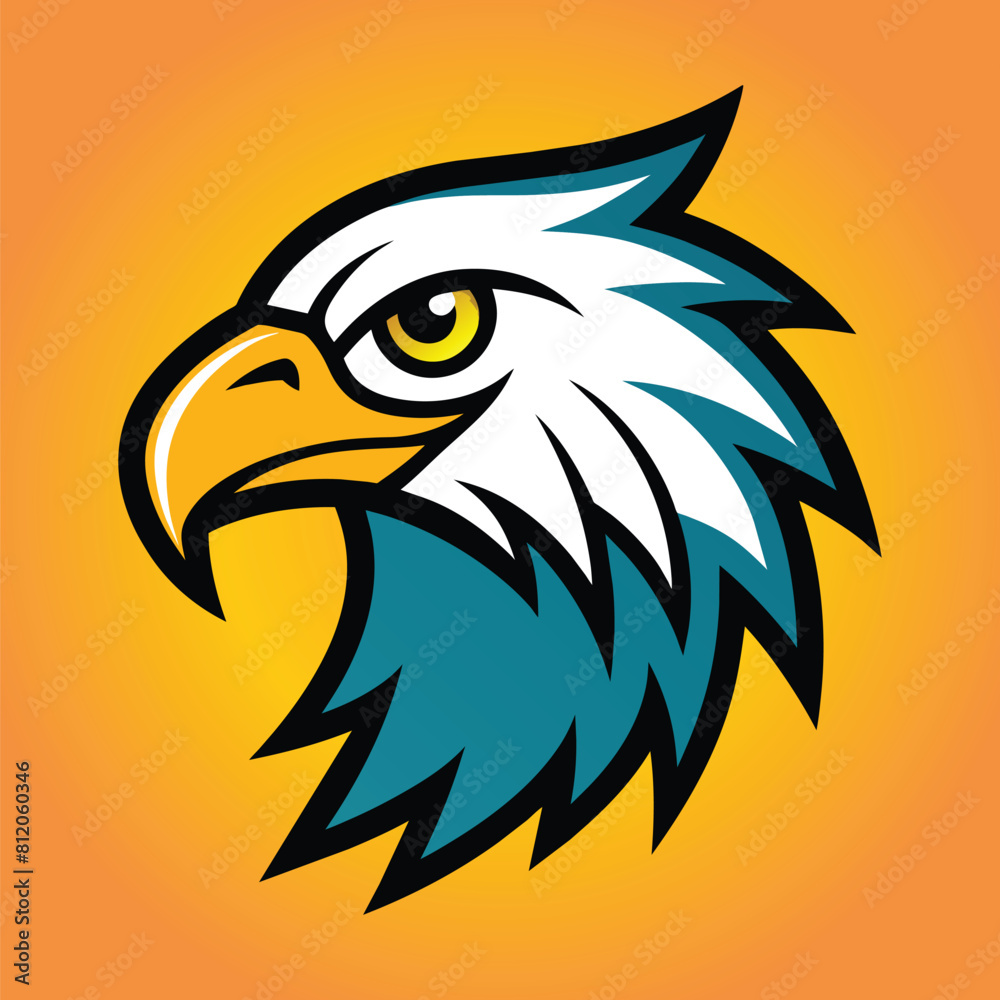 Fototapeta premium Eagle mascot logo eagle vector illustration