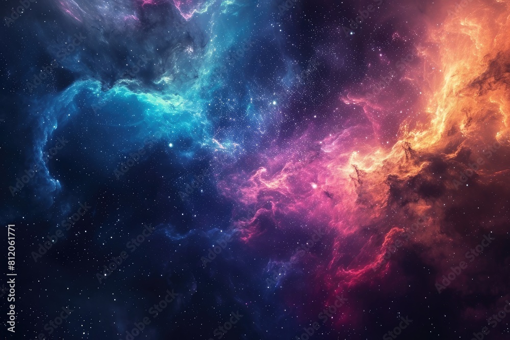 Astronomy galaxy alive with vibrant shades Astronomy galaxy alive with vibrant shades
