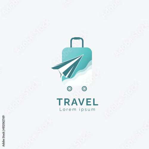 Travel agent logo design Vector illustration © Nur