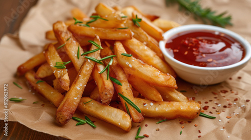 Potatoes salty french fries