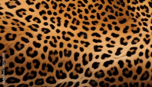 A close-up image of a leopard or cheetah print pattern   showing the distinctive spotted and mottled fur texture