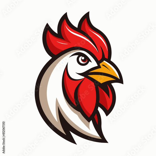 Rooster head logo vector illustration  © Chayon Sarker
