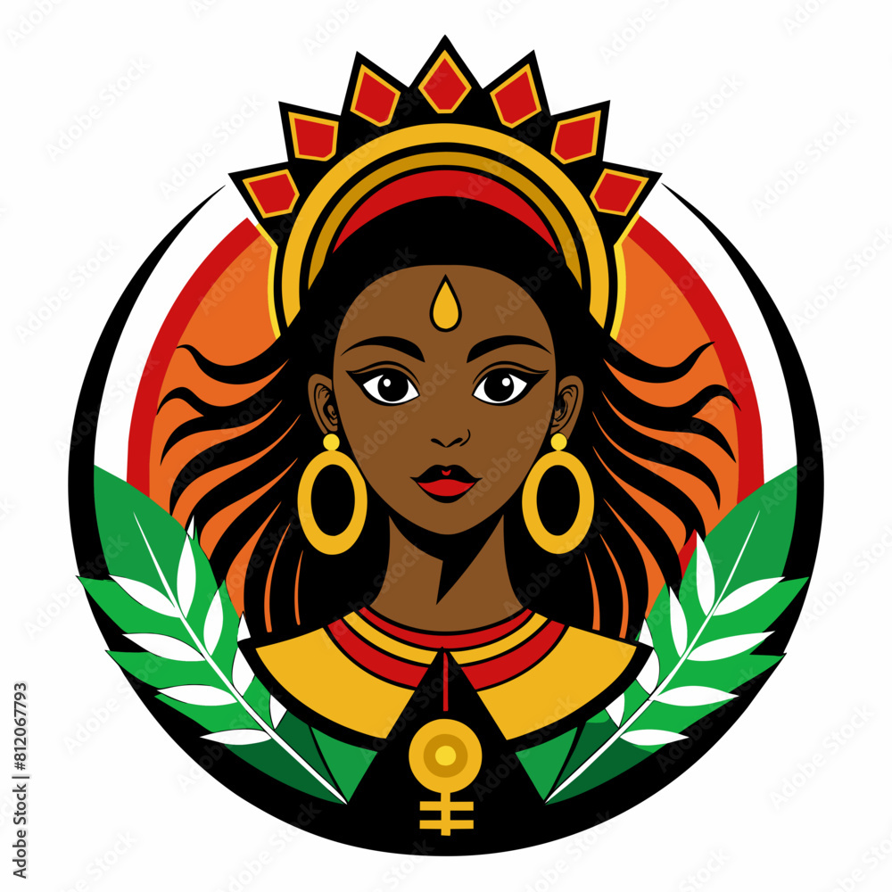 African com black power simbologia Adinkravector illustration African com black power simbologia Adinkravector illustration