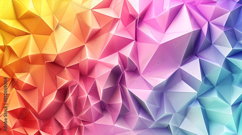 abstract background consisting of triangles of different colors, geometric design for poster ,Colorful geometric background and wallpaper