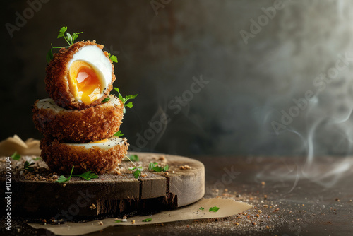 fresh and delicious scotch eggs photo