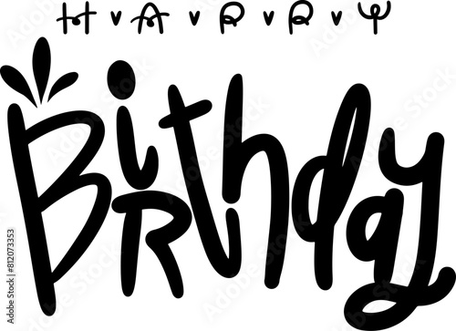 HappyBirthday handlettering