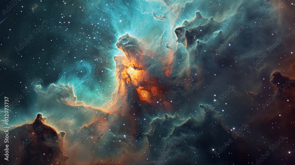 Obraz premium Celestial Wonders of the Nebula